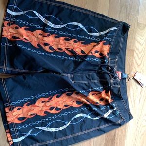 Harley Davidson 2XL bathing suit trunks- new with tags